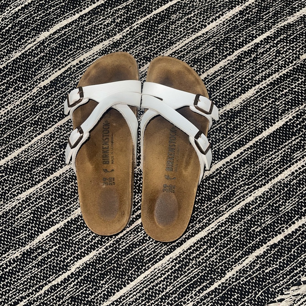 White Birkenstock Sandals